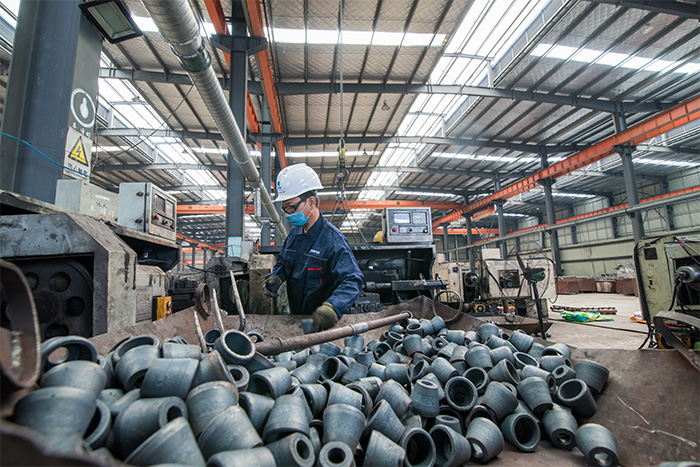 浏阳网架配件-锥头加工车间